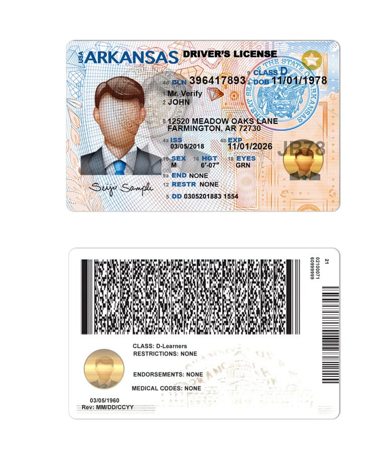 Arkansas-driver-license-template-2 Arkansas-driver-license-template-2