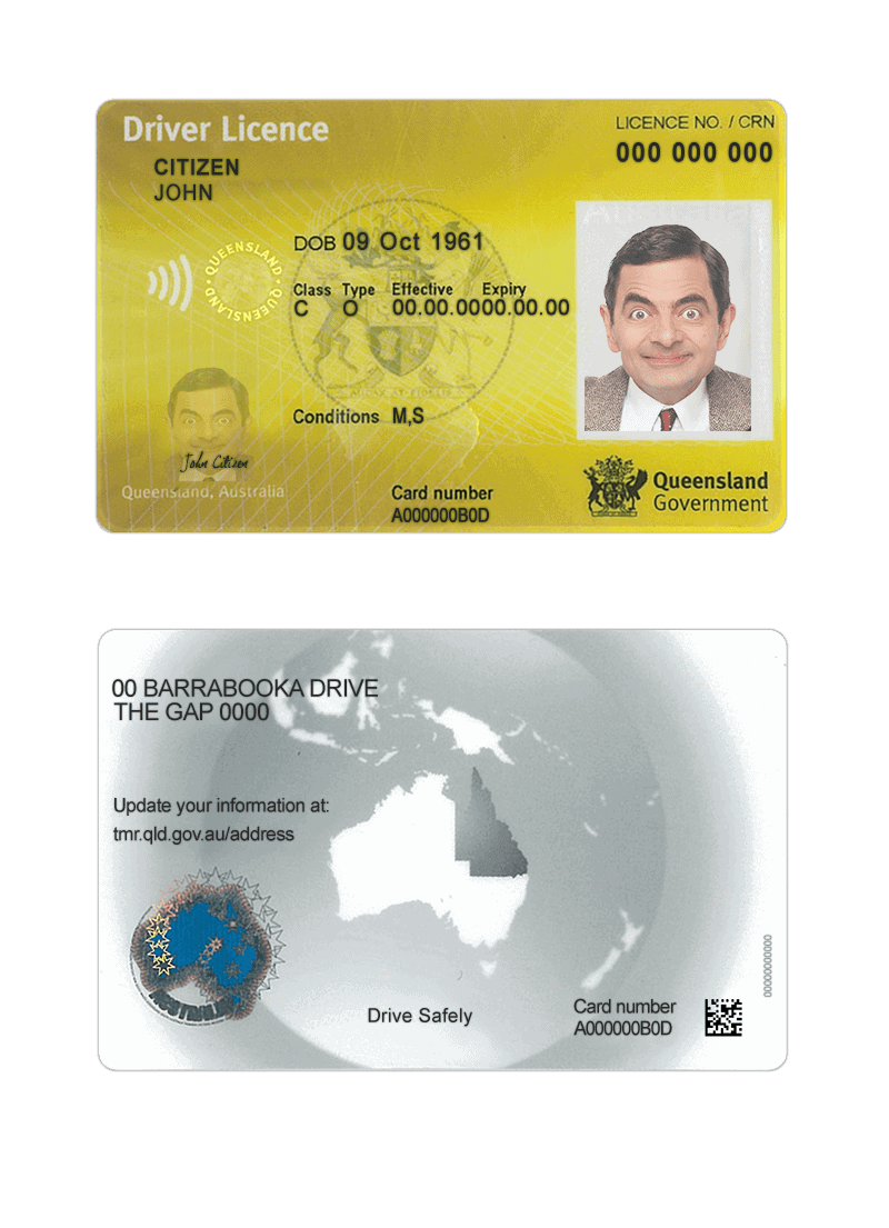 Australia-Queensland-DL-new-version-min Explore the Queensland Driver License PSD Template