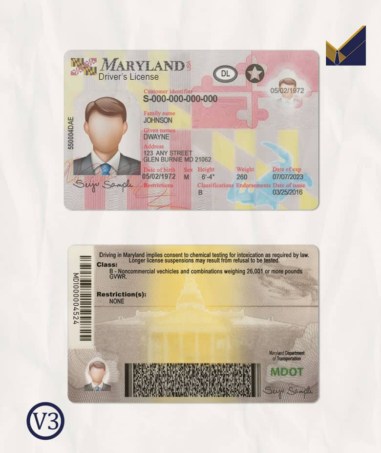 USA-Maryland-Driver-License USA-Maryland-Driver-License