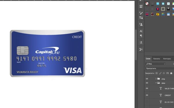 capitalone Capital One Bank Credit Card psd template