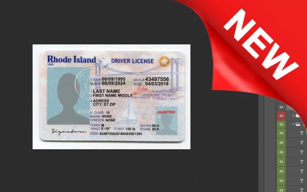 rhodeisland_dl_new Rhode Island driver license Psd Template New