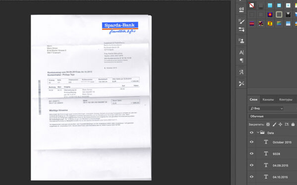 st_deu_sparda Germany Sparda Bank Statement psd template