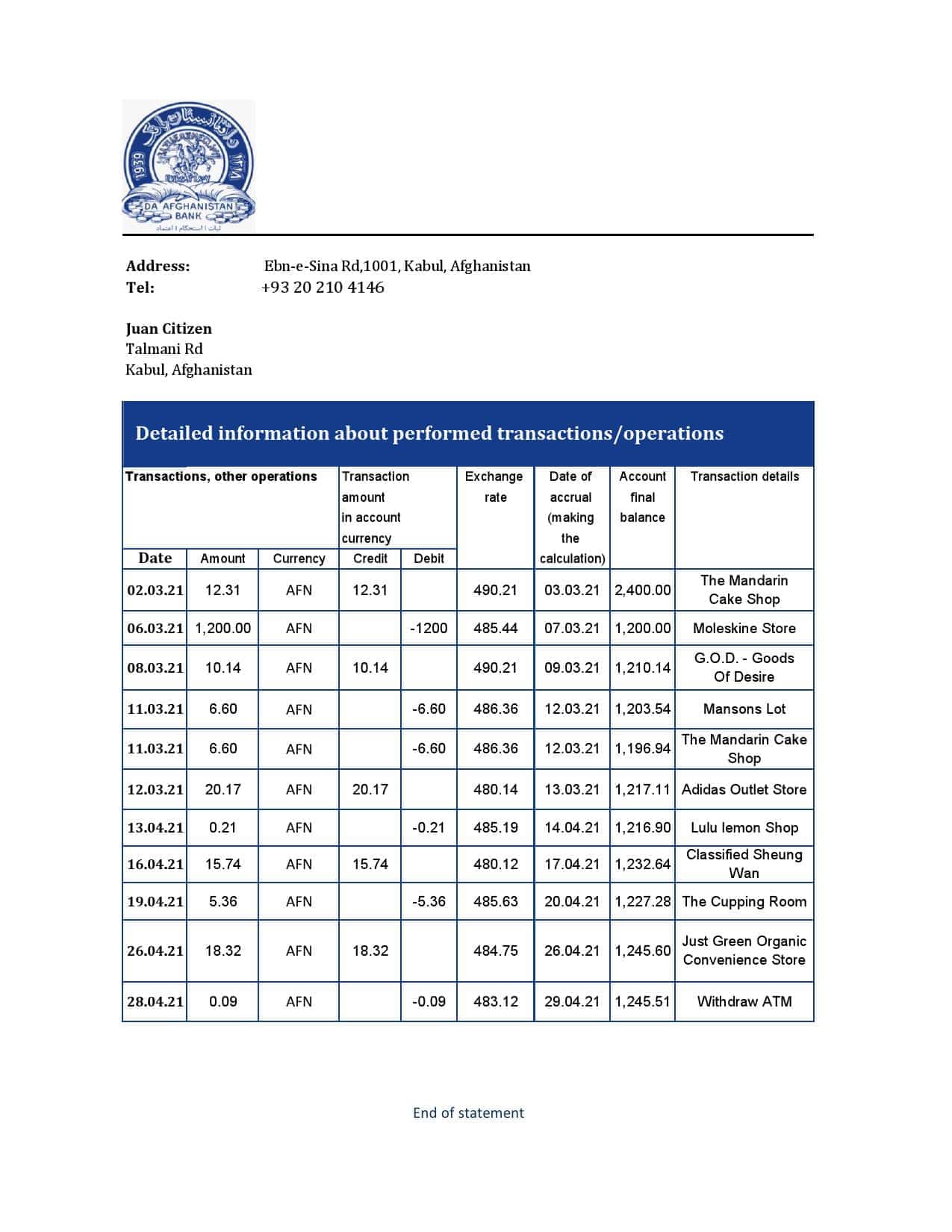 Afghanistan-Da-Afghanistan-bank-statement-template-in-Excel-an-PDF-format.jpg Afghanistan Da Afghanistan bank statement template in Excel an PDF format