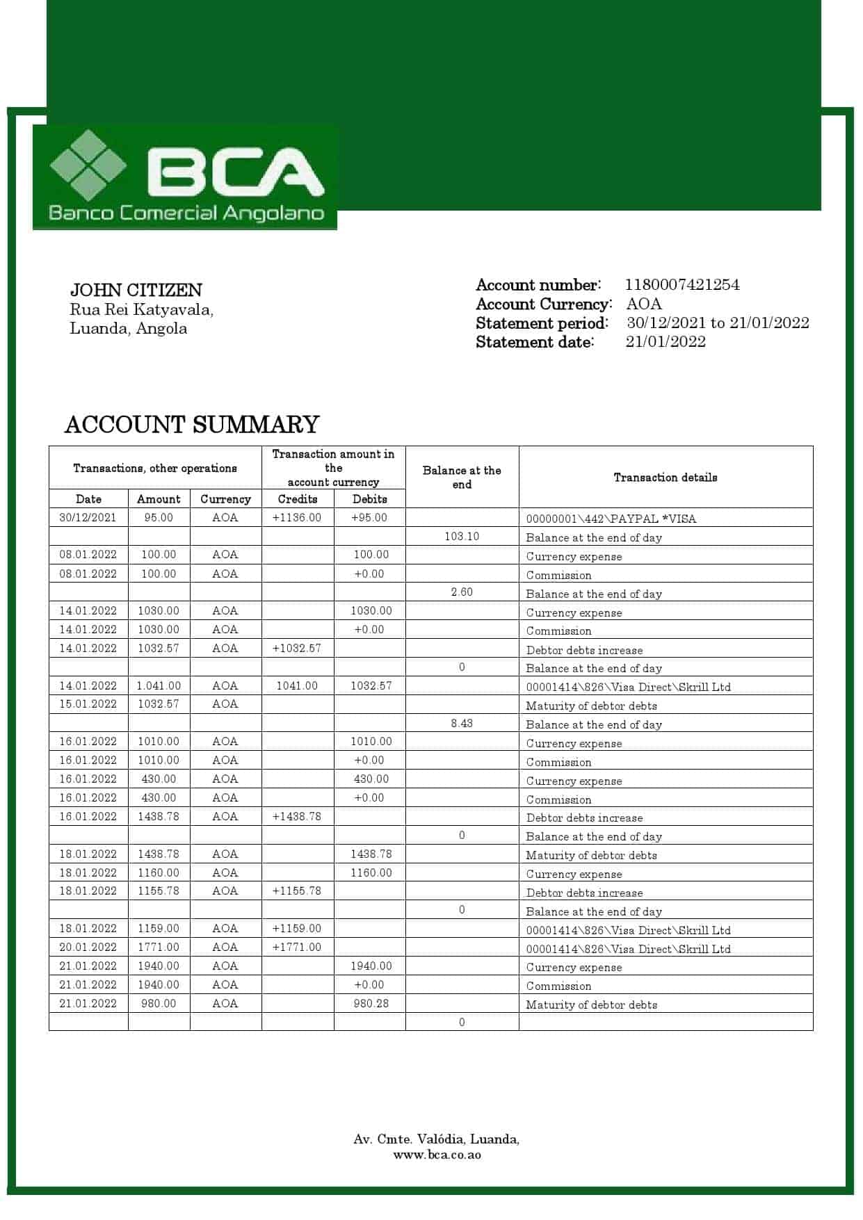 Angola-Banco-Comercial-Angolano-bank-statement-template-in-Word-and-PDF-format.jpg Angola Banco Comercial Angolano bank statement template in Word and PDF format
