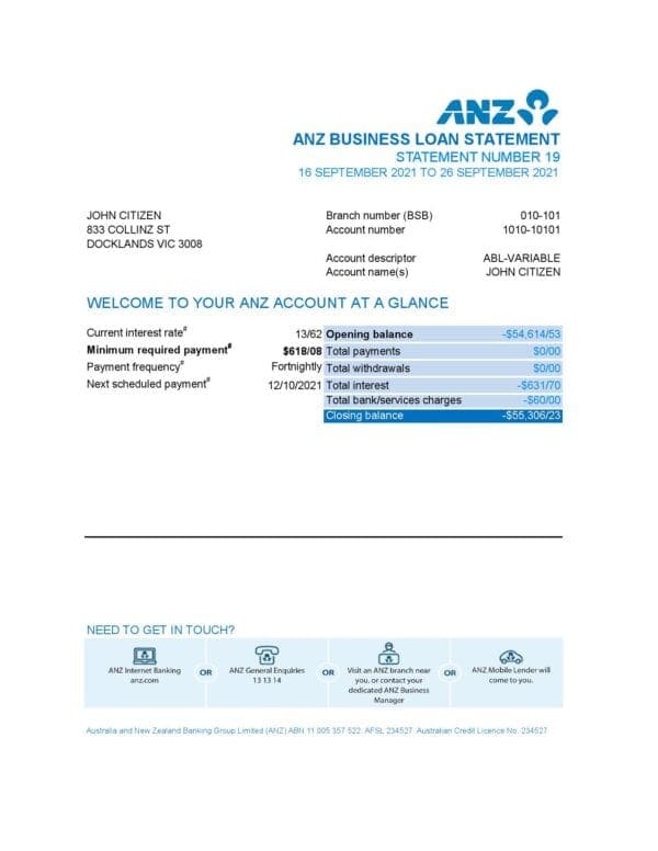 Australia-ANZ-proof-of-address-bank-statement-template-in-.xls-and-.pdf-format-fully-editable.jpg Australia ANZ proof of address bank statement template in .xls and .pdf format, fully editable