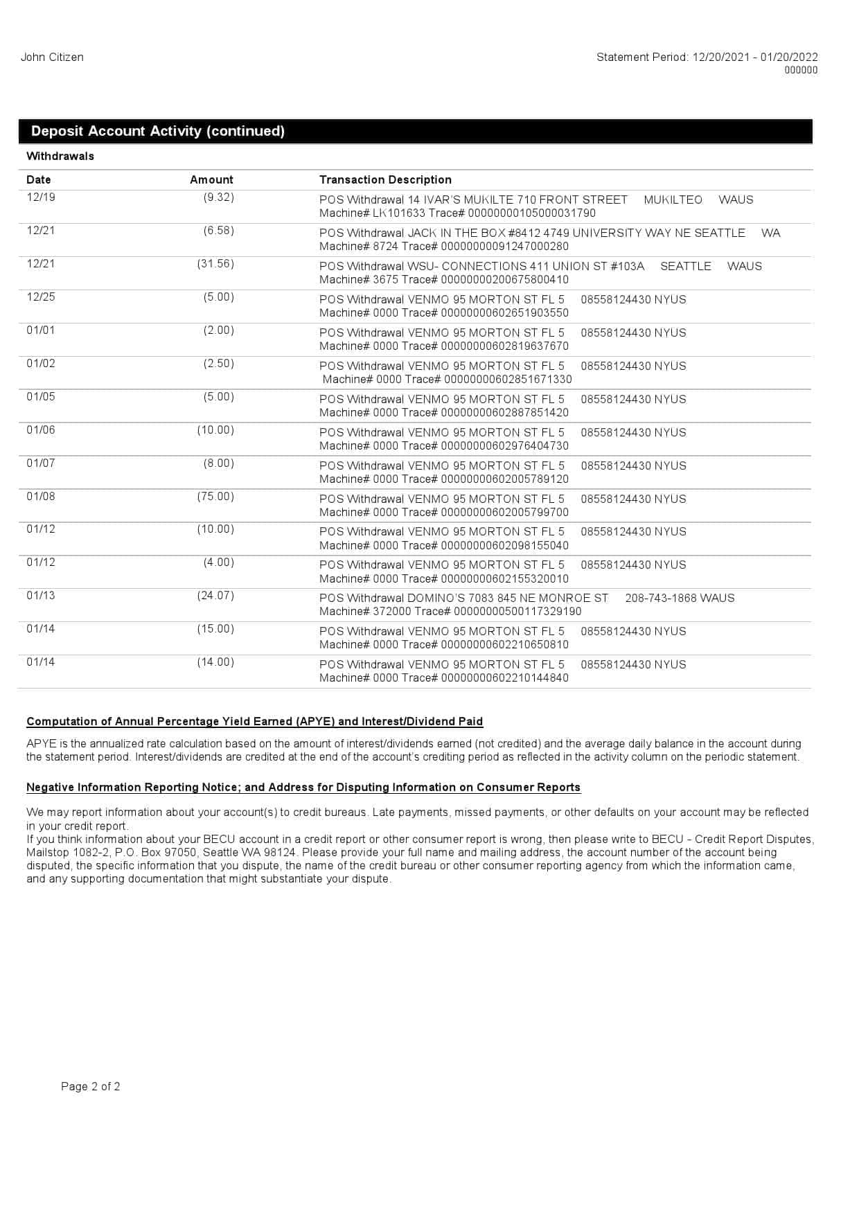 Australia-BECU-bank-statement-Word-and-PDF-template-2-pages-2-1.jpg Australia BECU bank statement Word and PDF template, 2 pages - Image 2