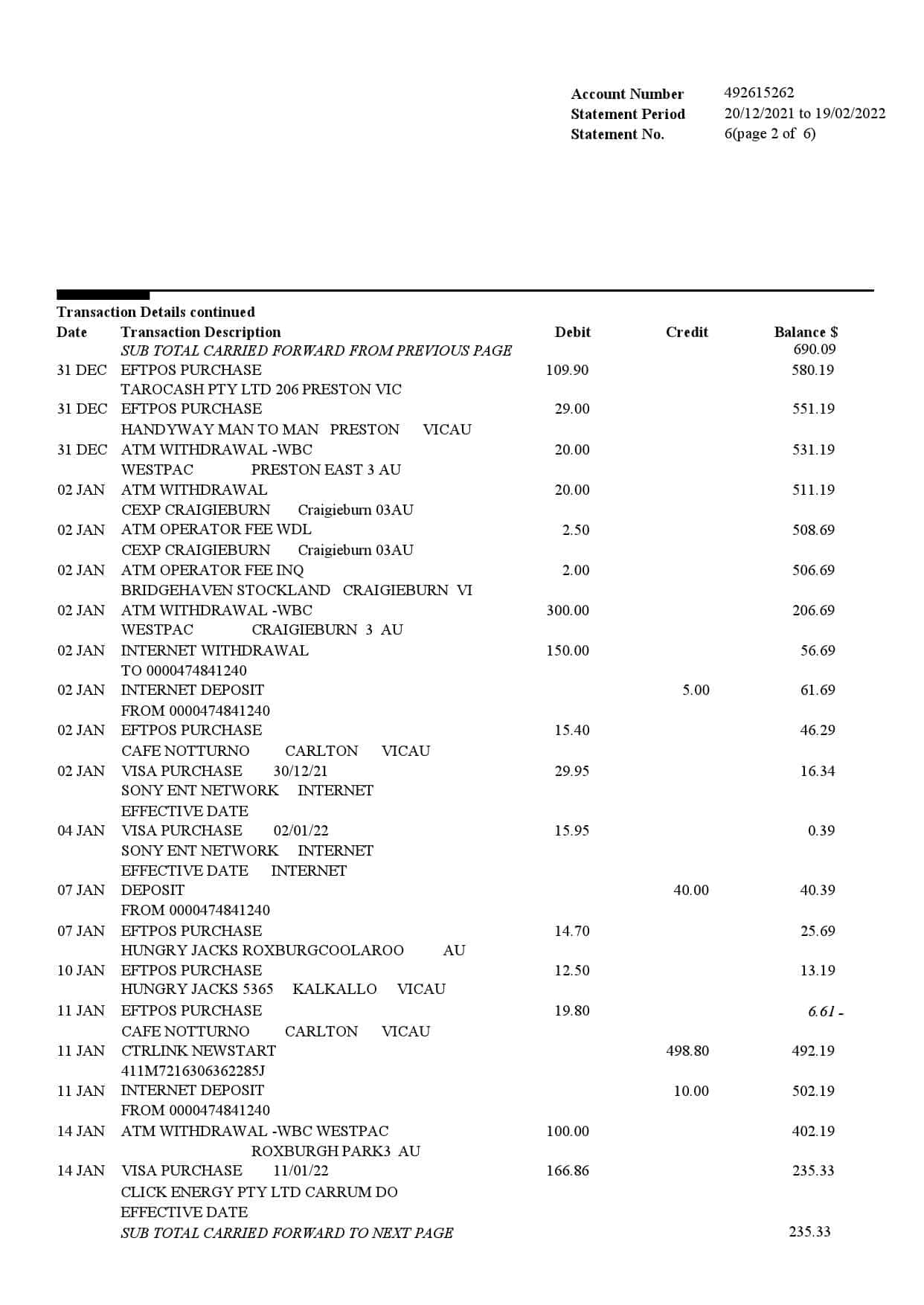 Australia-Bank-of-Melbourne-bank-account-statement-Word-and-PDF-template-6-pages-2.jpg Australia Bank of Melbourne bank account statement, Word and PDF template, 6 pages - Image 2