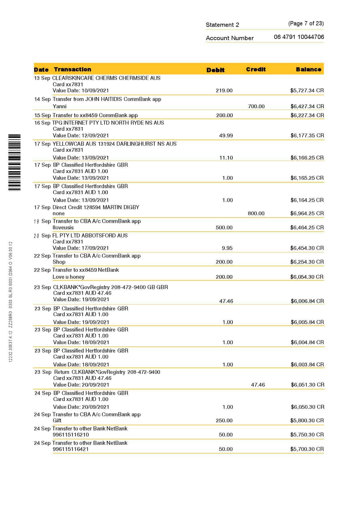 Australia-Commonwealth-J-C_000007.jpg Australia Commonwealth bank statement template in Word and PDF format, 23 pages - Image 7