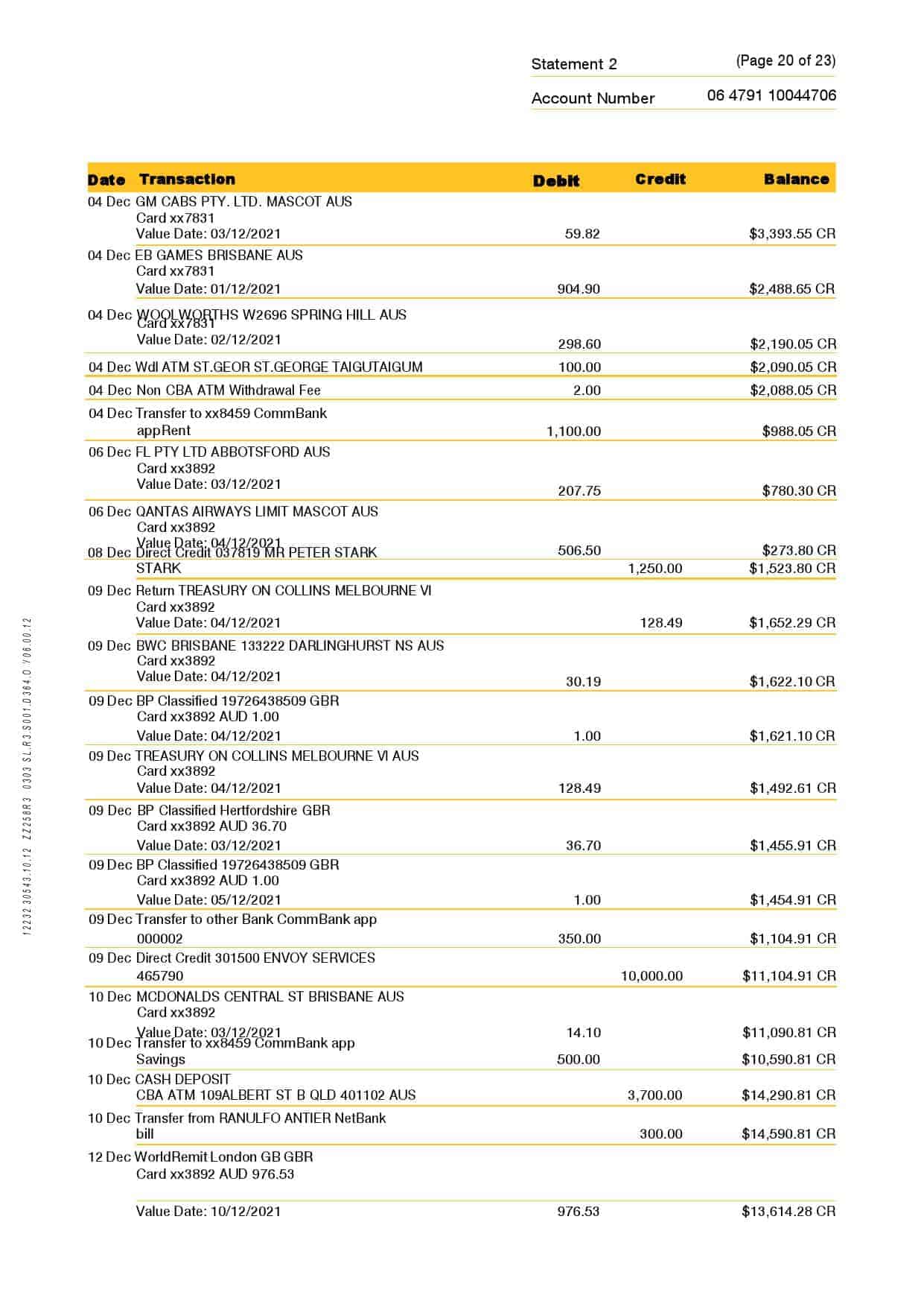 Australia-Commonwealth-J-C_000020.jpg Australia Commonwealth bank statement template in Word and PDF format, 23 pages - Image 20