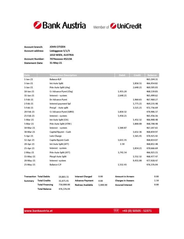 Austria-Bank-Austria-bank-statement-easy-to-fill-template-in-Excel-and-PDF-format.jpg Austria Bank Austria bank statement easy to fill template in Excel and PDF format