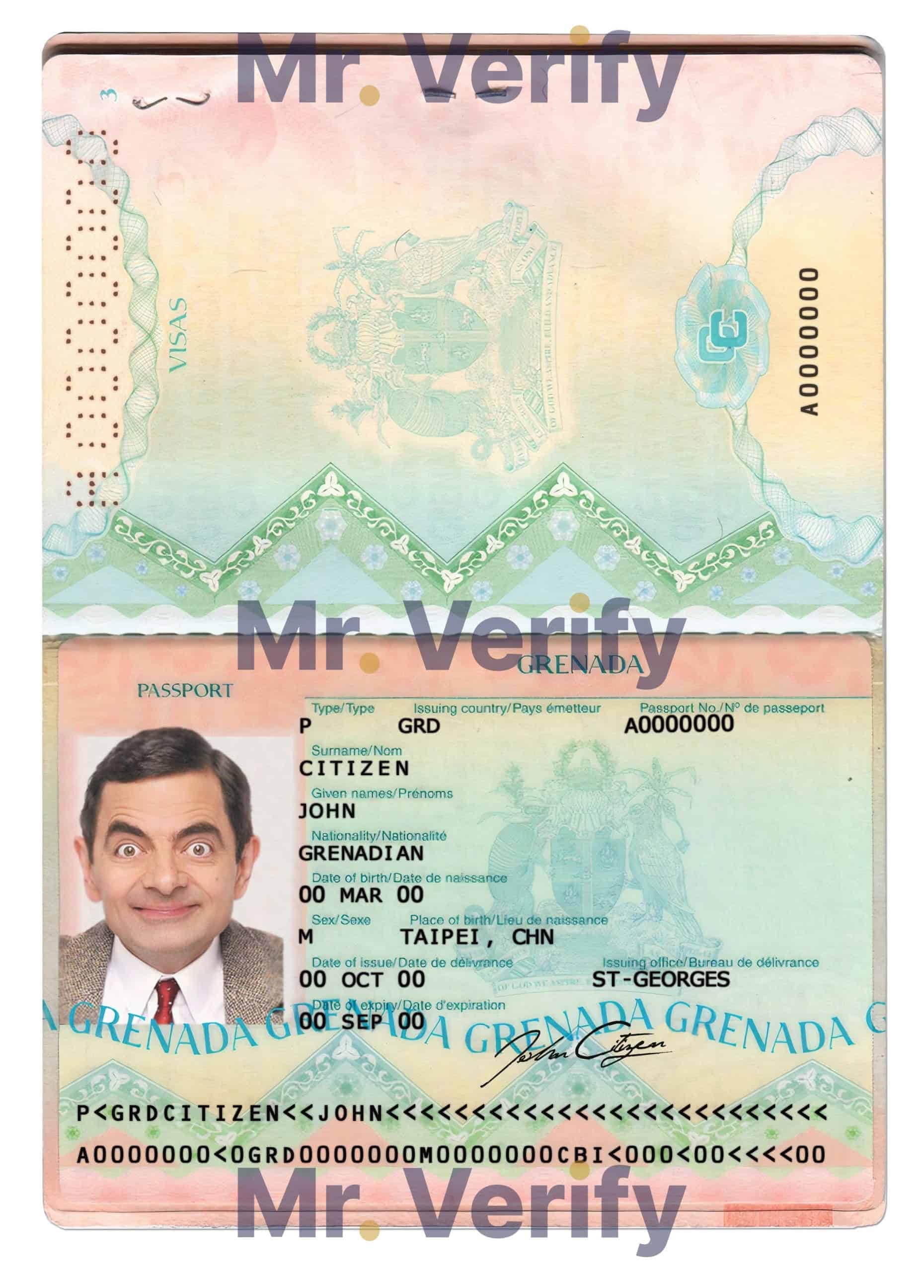 Authentic-Grenada-PSD-Passport-Template-scaled-1.jpg Editable Grenada Passport PSD Template