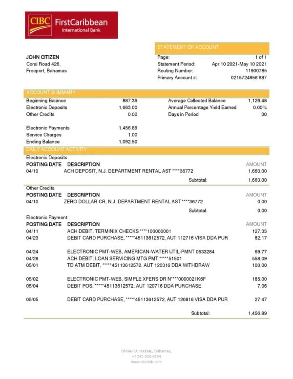 Bahamas-FirstCaribbean-International-Bank-CIBC-bank-statement-template-in-Word-and-PDF-format.jpg Bahamas FirstCaribbean International Bank (CIBC) bank statement template in Word and PDF format