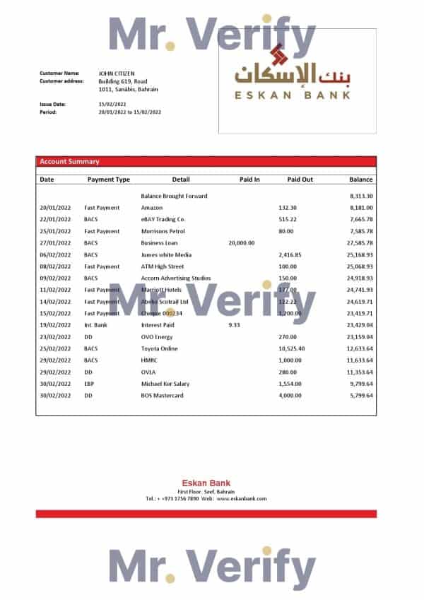 Bahrain-Eskan-Bank-statement-template-in-Word-and-PDF-format.jpg Bahrain Eskan Bank statement template in Word and PDF format
