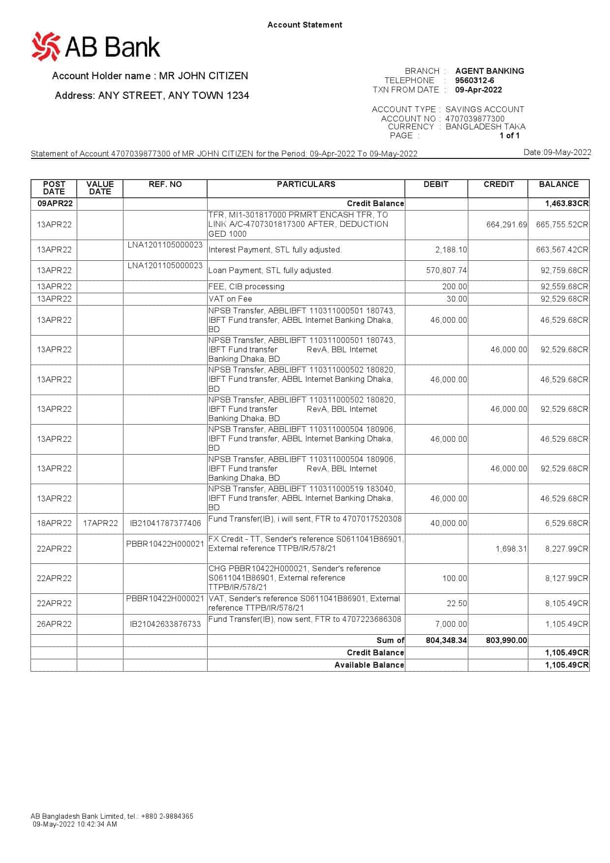 Bangladesh-AB-bank-statement_000001.jpg Bangladesh AB bank statement template, Word and PDF format