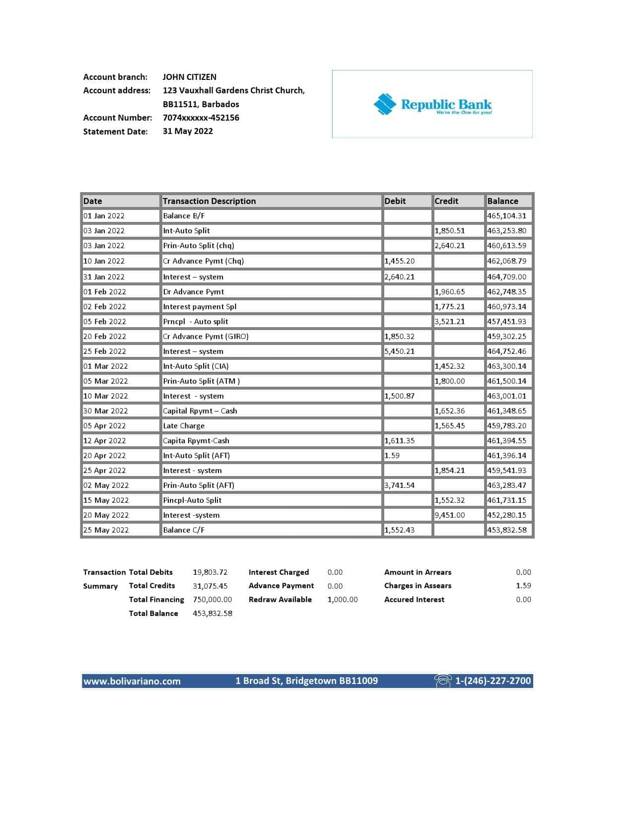 Barbados-Republic-Bank-statement-template-in-Excel-and-PDF-format.jpg Barbados Republic Bank statement template in Excel and PDF format