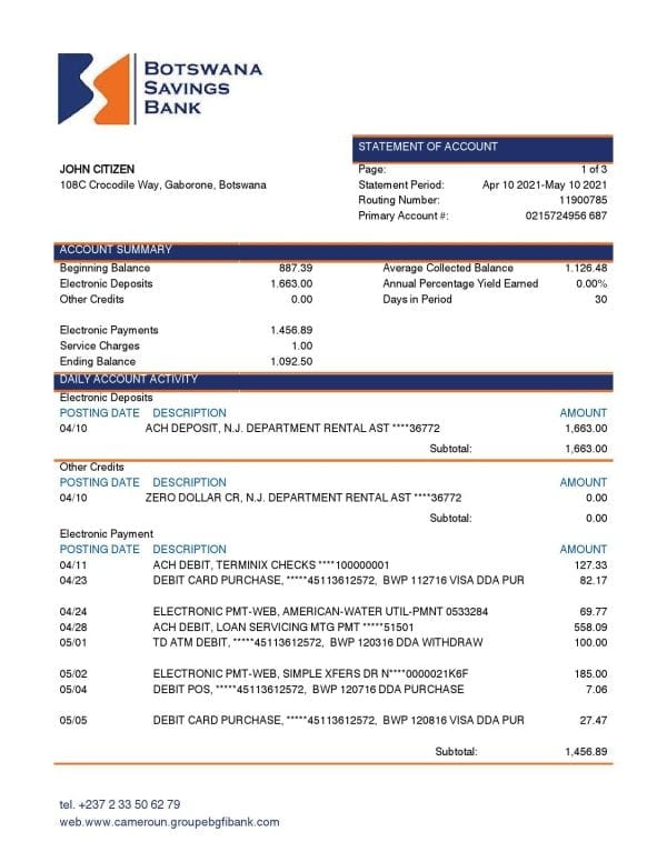 Botswana-Savings-Bank-statement-template-in-Word-and-PDF-format.jpg Botswana Savings Bank statement template in Word and PDF format