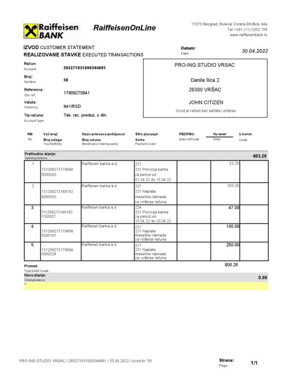 Bulgaria-Raiffeisen-bank-statement-version-2_000001.jpg Bulgaria Raiffeisen bank statement, Word and PDF template