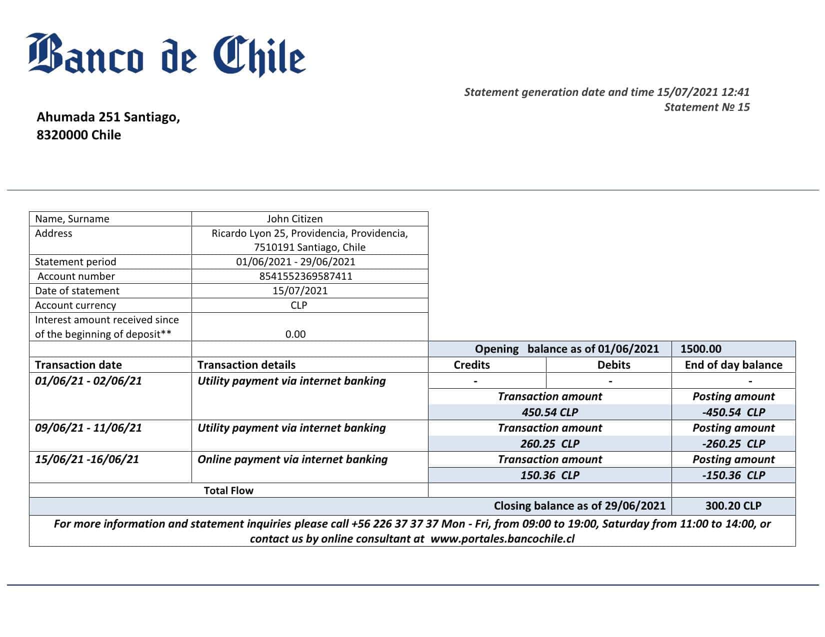 Chile-Banco-de-Chile-bank-statement-template-in-Word-and-PDF-format.jpg Chile Banco de Chile bank statement template in Word and PDF format