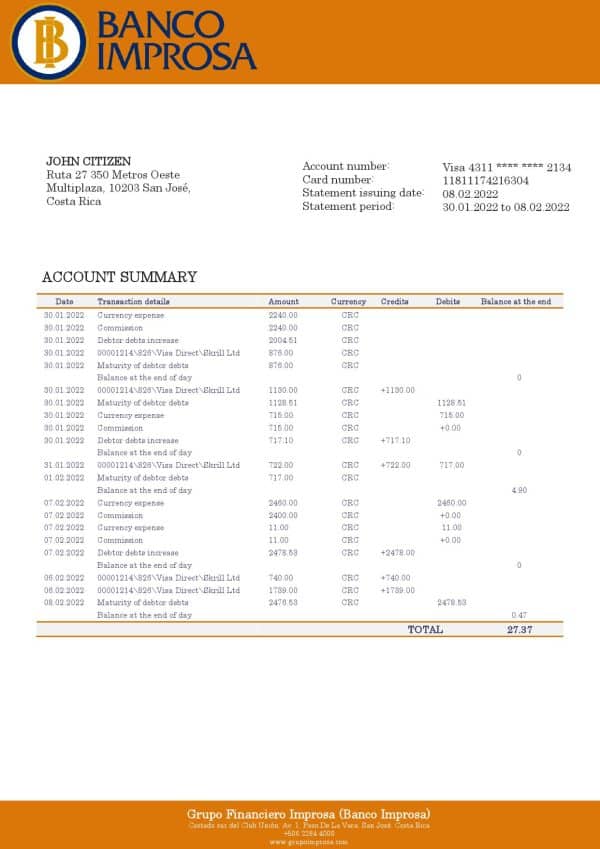 Costa-Rica-Banco-Improsa-bank-statement-template-in-Word-and-PDF-format.jpg Costa Rica Banco Improsa bank statement template in Word and PDF format
