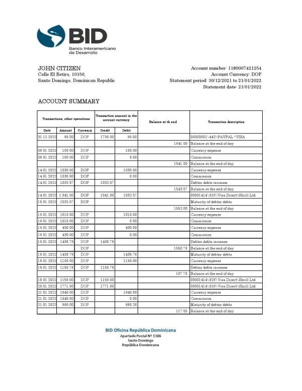 Dominican-Republic-Bid-bank-statement-Excel-and-PDF-template.jpg Dominican Republic Bid bank statement Excel and PDF template