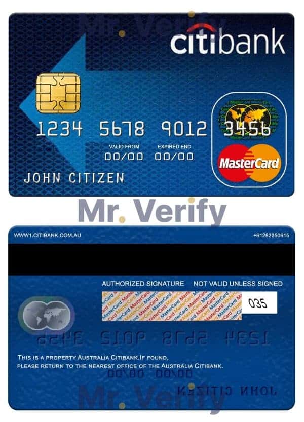Editable Australia Citibank mastercard Templates in PSD Format Editable Australia Citibank mastercard Templates in PSD Format