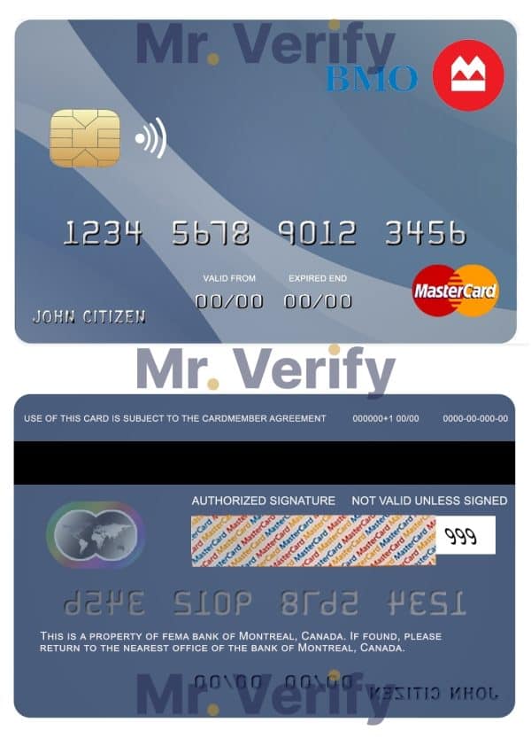 Editable Canada Montreal bank mastercard Templates in PSD Format Editable Canada Montreal bank mastercard Templates in PSD Format