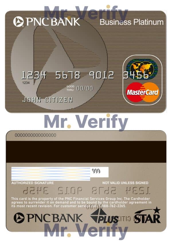 Editable USA PNC Bank MasterCard Templates in PSD Format Editable USA PNC Bank MasterCard Templates in PSD Format