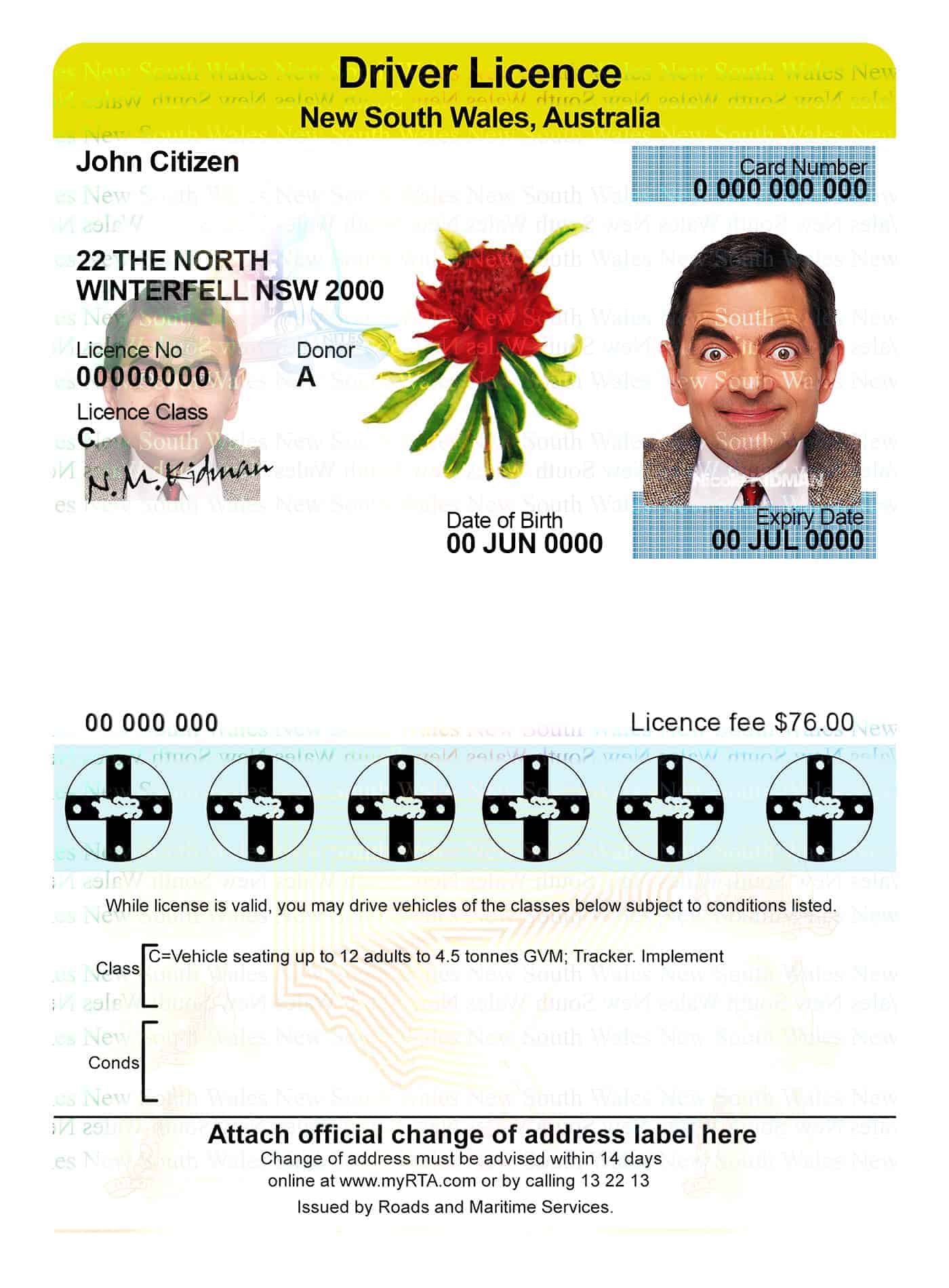 Fake-Australia-New-South-Wales-Driver-License-Template.jpg Fake Australia New South Wales Driver License Template