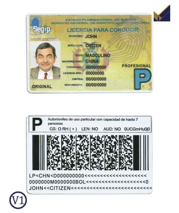 Fake-Bolivia-Driver-License-Template Fake-Bolivia-Driver-License-Template