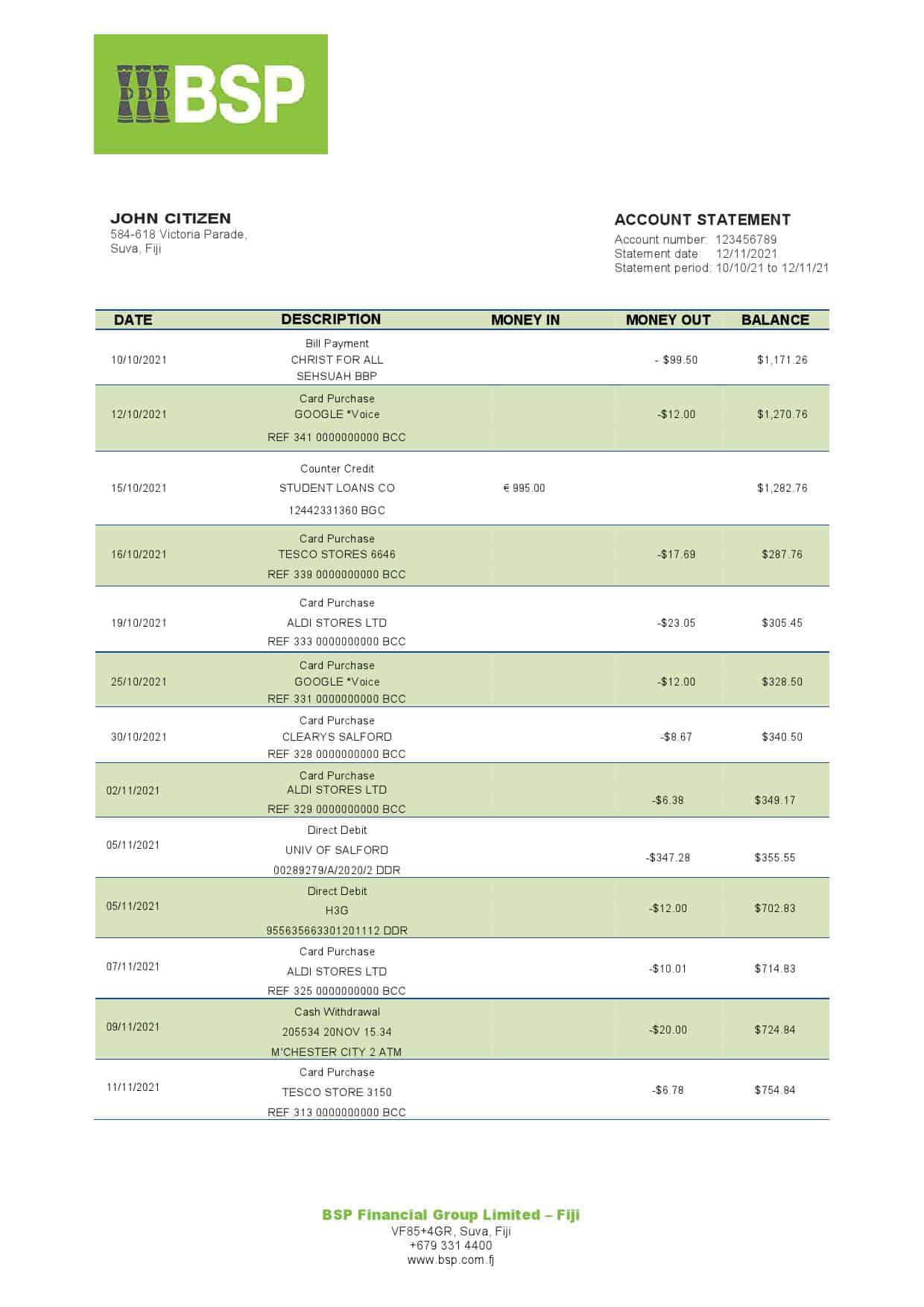 Fiji-Bank-of-South-Pacific-bank-statement-template-in-Word-and-PDF-format.jpg Fiji Bank of South Pacific bank statement template in Word and PDF format