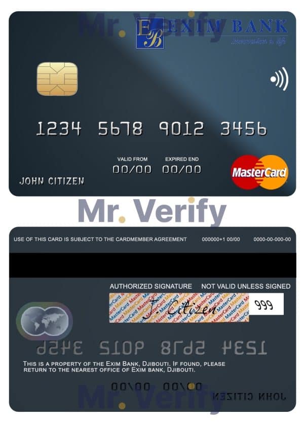 Fillable Djibouti Exim Bank mastercard Templates Fillable Djibouti Exim Bank mastercard Templates