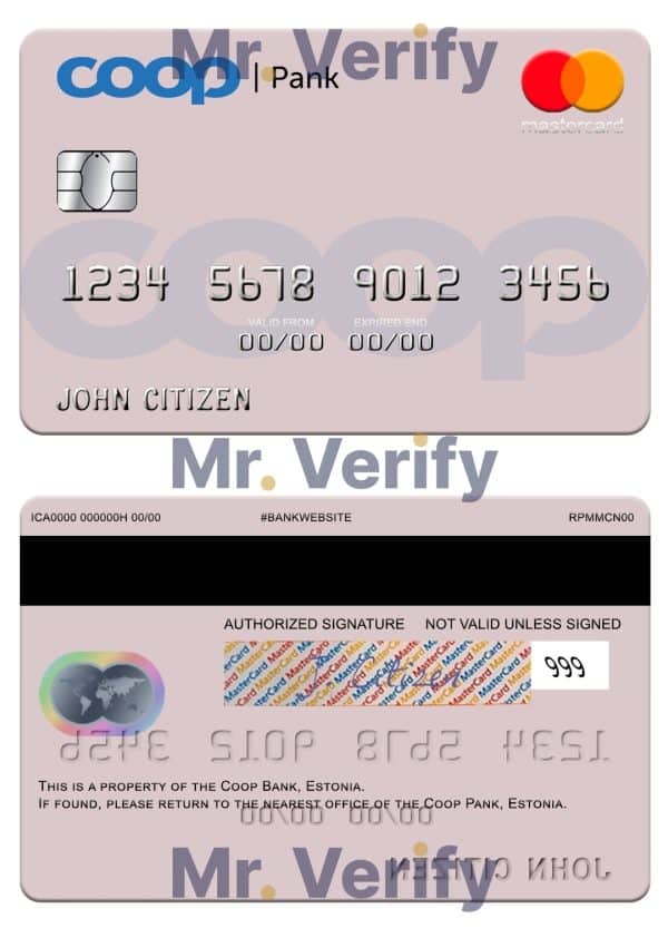 Fillable Estonia Coop Pank mastercard credit card Templates Fillable Estonia Coop Pank mastercard credit card Templates