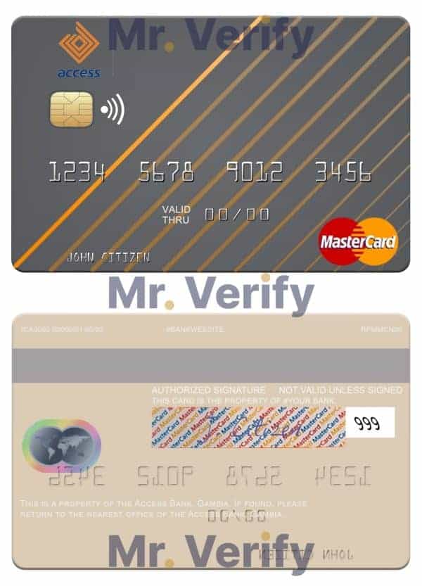 Fillable Gambia Access Bank mastercard Templates Fillable Gambia Access Bank mastercard Templates