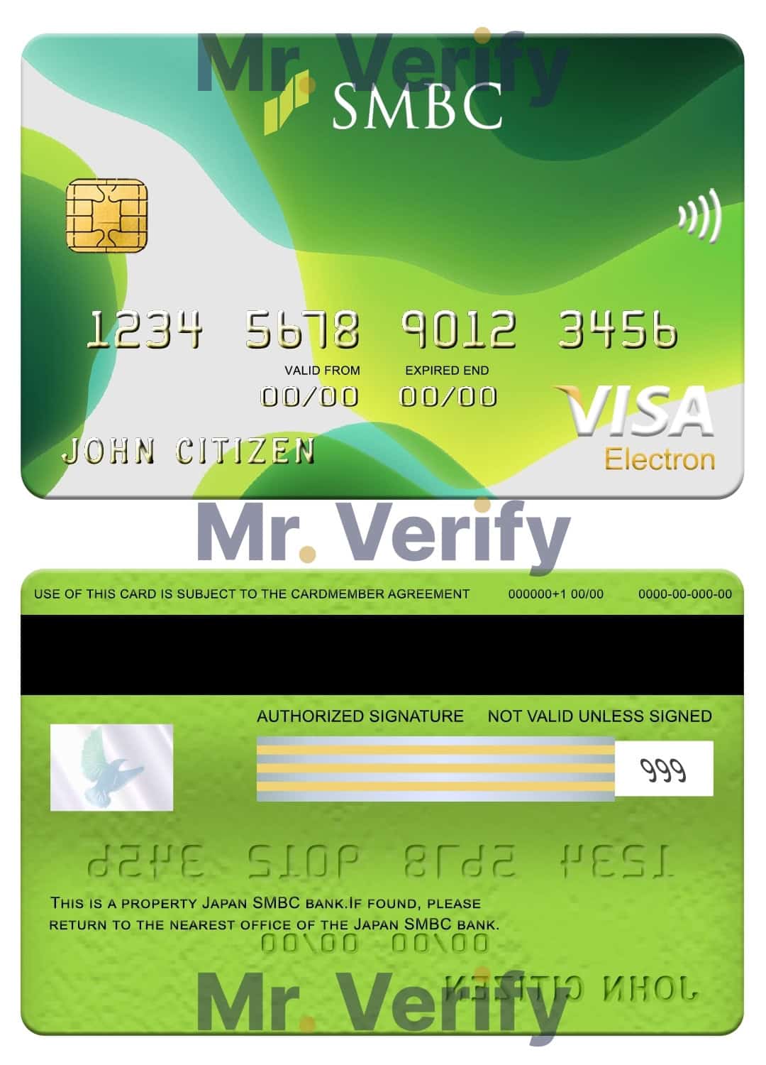 Fillable Japan Sumitomo Mitsui Banking Corporation (SMBC) bank visa electron card Templates Fillable Japan Sumitomo Mitsui Banking Corporation (SMBC) bank visa electron card Templates