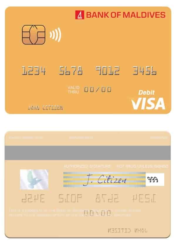 Fillable Maldives Bank of Maldives visa credit card Templates Fillable Maldives Bank of Maldives visa credit card Templates