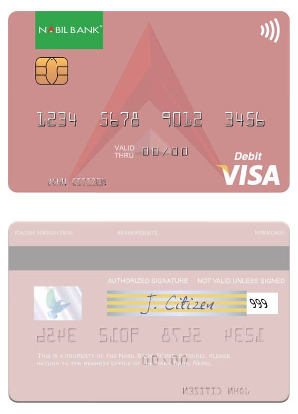 Fillable Nepal Nabil bank visa debit card Templates Fillable Nepal Nabil bank visa debit card Templates