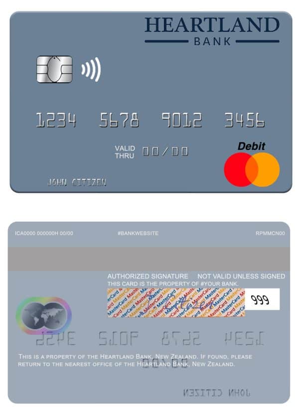 Fillable New Zealand Heartland Bank mastercard credit card Templates Fillable New Zealand Heartland Bank mastercard credit card Templates