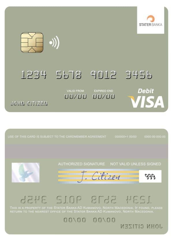 Fillable North Macedonia Stater Banka AD Kumanovo visa debit card Templates Fillable North Macedonia Stater Banka AD Kumanovo visa debit card Templates