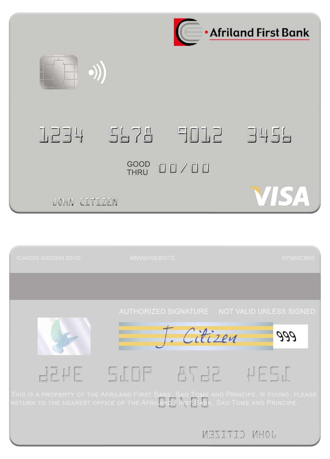 Fillable Sao Tome and Principe Afriland First Bank visa debit card Templates Fillable Sao Tome and Principe Afriland First Bank visa debit card Templates