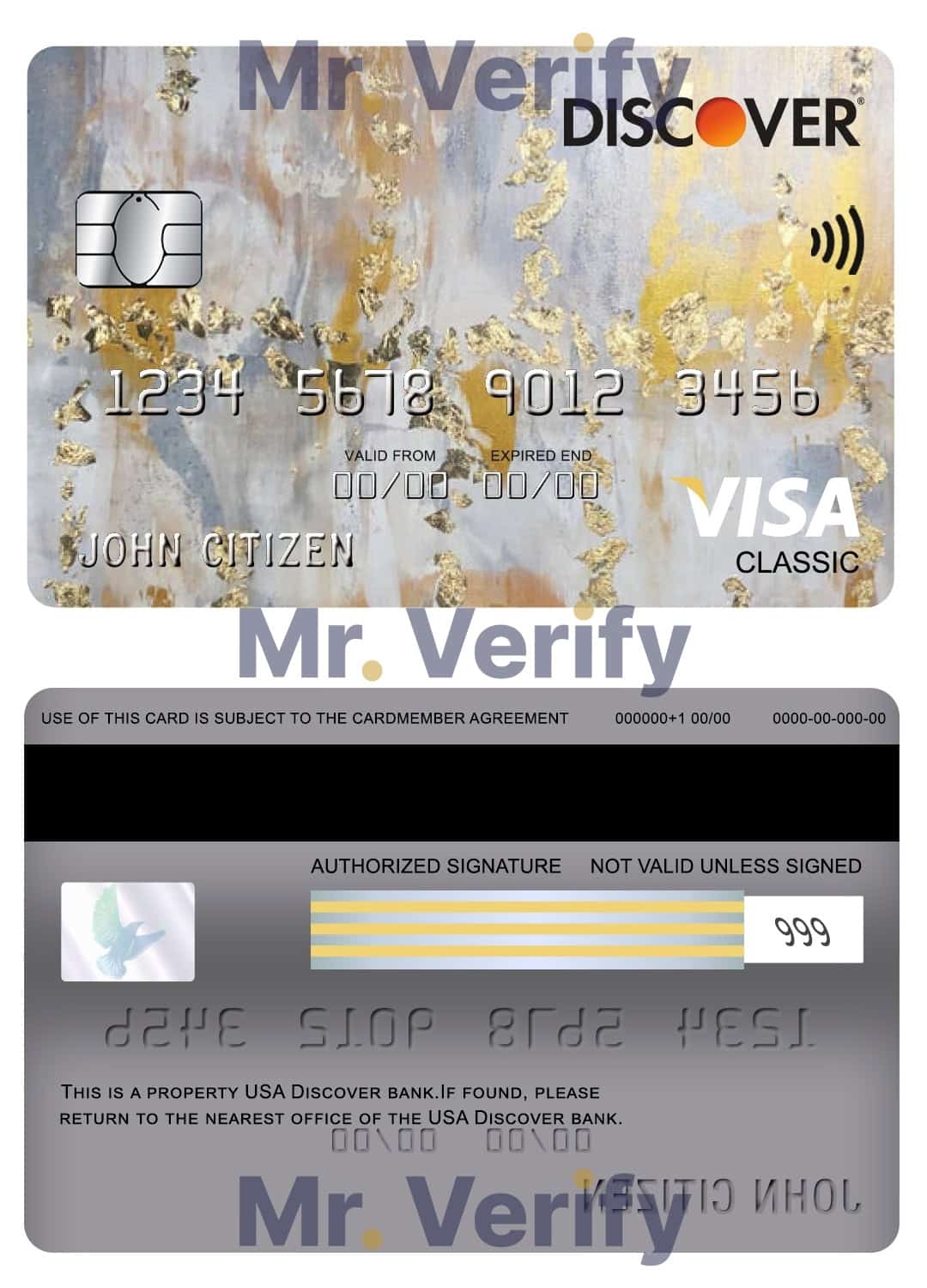 Fillable USA Discover bank visa classic card Templates Fillable USA Discover bank visa classic card Templates