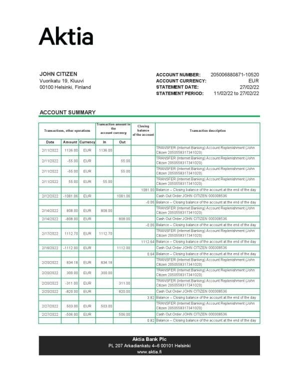 Finland-Aktia-bank-statement-Excel-and-PDF-template.jpg Finland Aktia bank statement Excel and PDF template