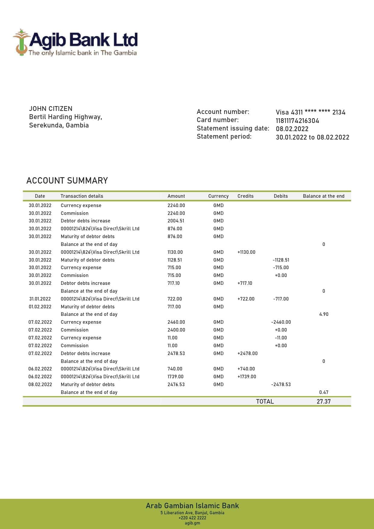 Gambia-Arab-Gambian-Islamic-bank-statement-template-in-Word-and-PDF-format.jpg Gambia Arab Gambian Islamic bank statement template in Word and PDF format