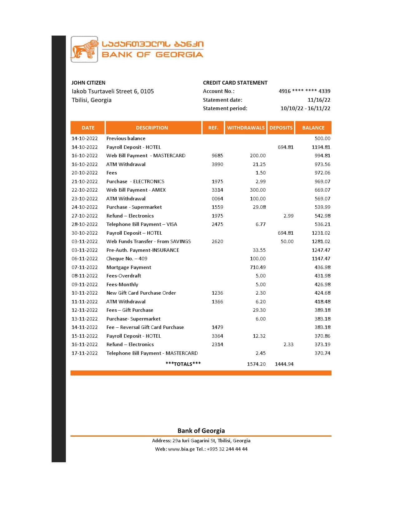 Georgia-Bank-of-Georgia-statement_000001.jpg Georgia Bank of Georgia statement Excel and PDF template