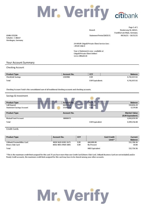 Germany-Citibank-bank-account-statement-template-in-Word-and-PDF-format.jpg Germany Citibank bank account statement template in Word and PDF format