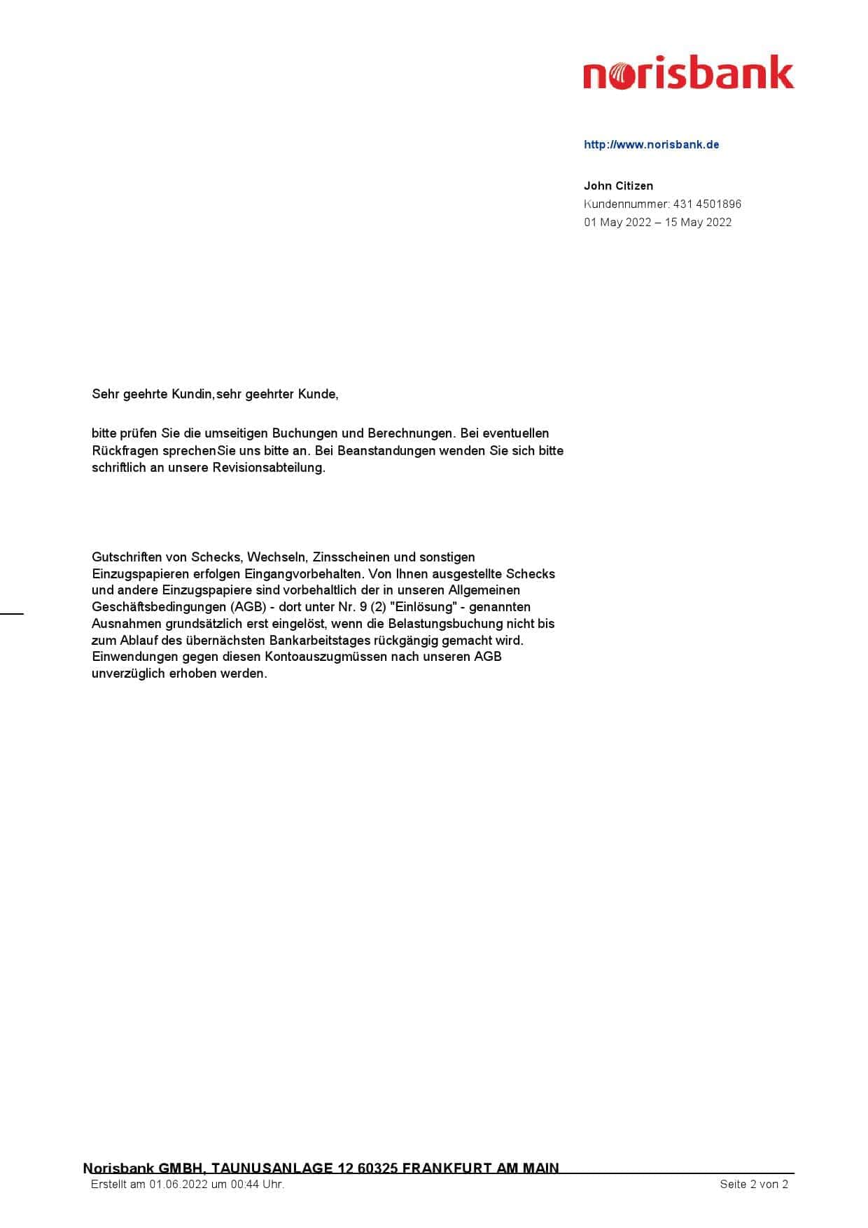 Germany-Norisbank-bank-statement-Word-and-PDF-template-2-pages-2.jpg Germany Norisbank bank statement, Word and PDF template, 2 pages - Image 2