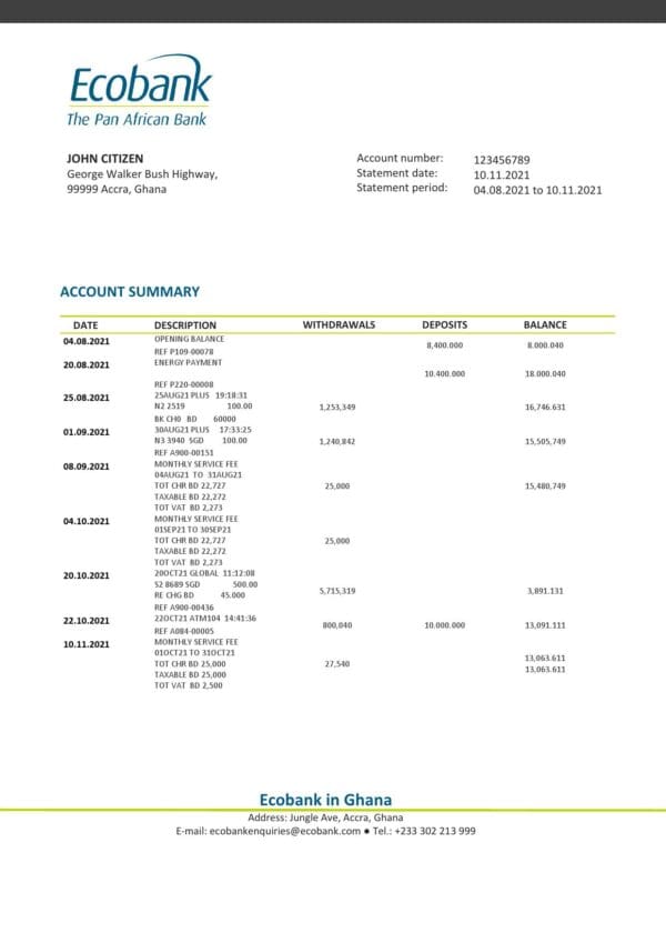 Ghana-Ecobank-statement_000001.jpg Ghana Ecobank proof of address bank statement template in Word and PDF format