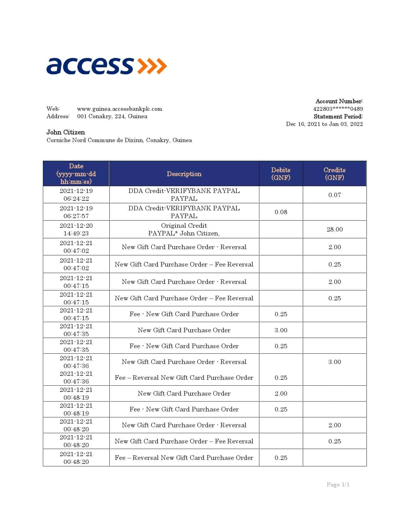 Guinea-Access-proof-of-address-bank-statement-template-in-Word-and-PDF-format.jpg Guinea Access proof of address bank statement template in Word and PDF format