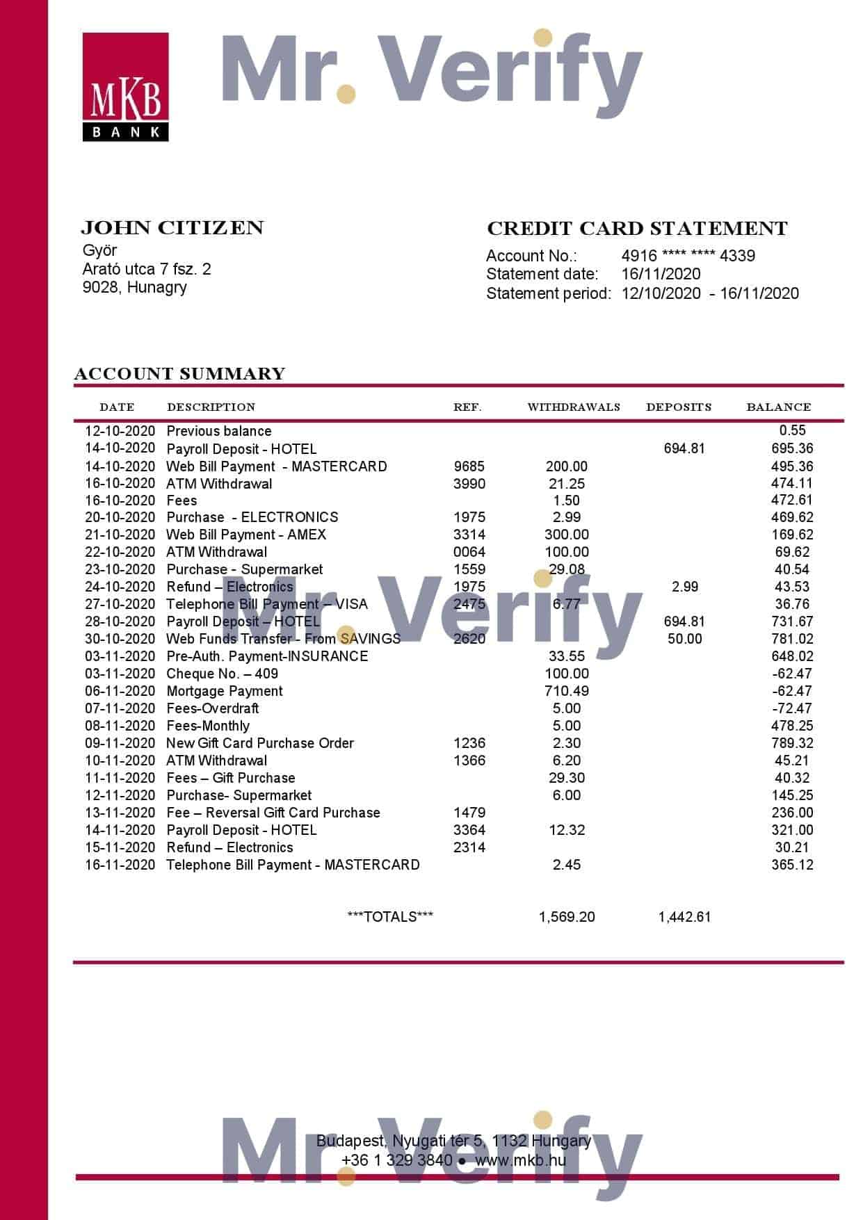 Hungary-MKB-Bank.jpg Hungary MKB Bank statement template in Word and PDF format