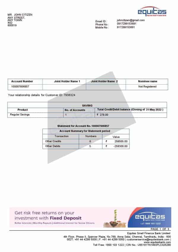 India-Equitas-bank-statement-Word-and-PDF-template-3-pages-1.jpg India Equitas Bank Statement Word and PDF Template, 3 pages