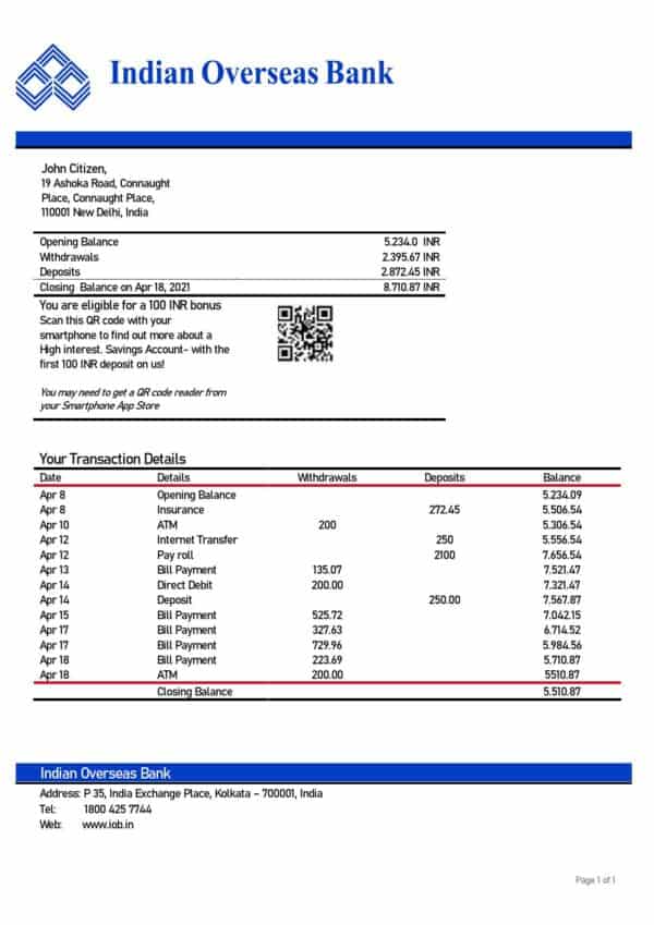 India-Indian-Overseas-Bank-statement-template-in-Word-and-PDF-format.jpg India Indian Overseas Bank statement template in Word and PDF format